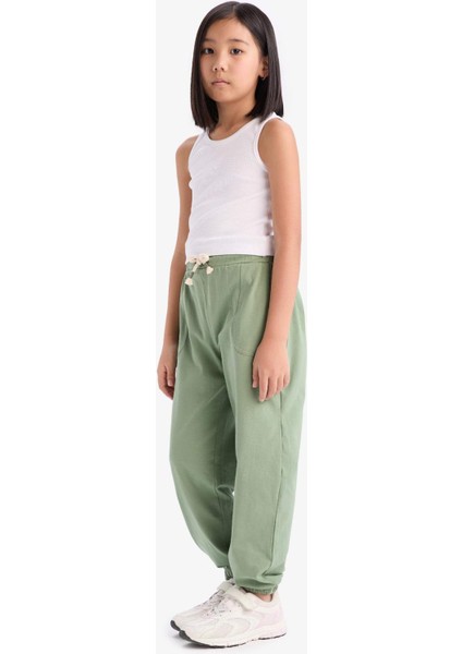 Kız Çocuk Beli Lastikli Cepli Jogger Eşofman Altı Z8779A625SM