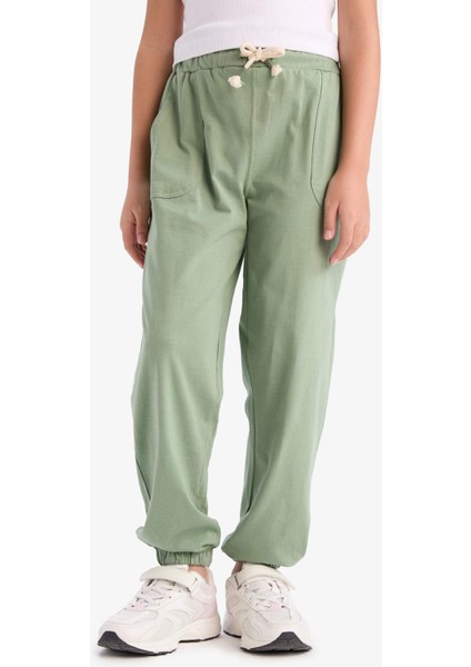 Kız Çocuk Beli Lastikli Cepli Jogger Eşofman Altı Z8779A625SM