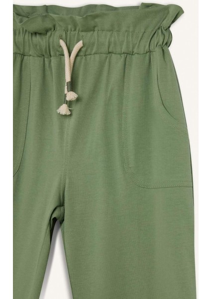 Kız Çocuk Beli Lastikli Cepli Jogger Eşofman Altı Z8779A625SM