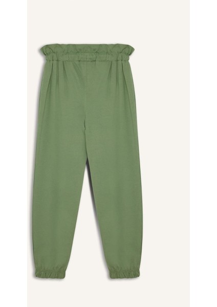 Kız Çocuk Beli Lastikli Cepli Jogger Eşofman Altı Z8779A625SM