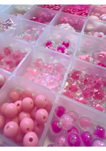 24 Gözlü Dolu Dolu Boncuk Seti Rengarenk Kendin Yap Hobi Takı Yapım Seti indirimleri