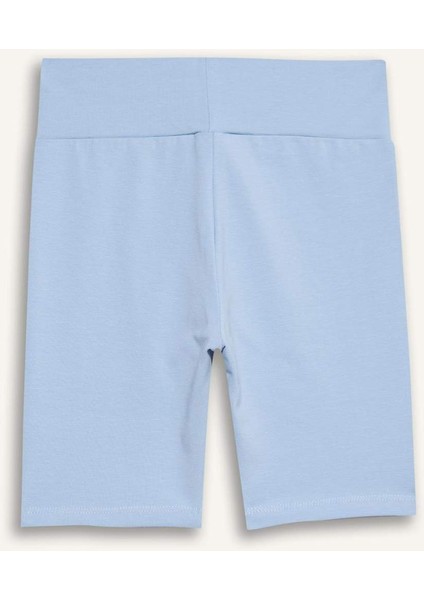 Kız Çocuk Baskılı Biker Tayt B0843A825HS