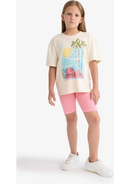 Kız Çocuk Biker Tayt B0843A825HS