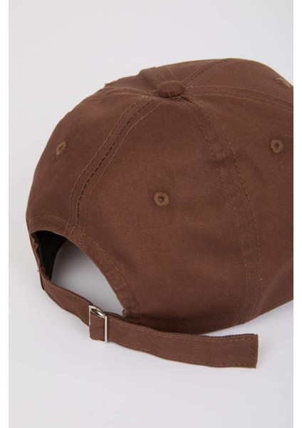 Erkek Nakışlı Pamuklu Cap Şapka D7820AX25SM