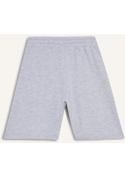 Kız Çocuk Relax Fit Beli Lastikli Basic Düz Şort D9058A825HS