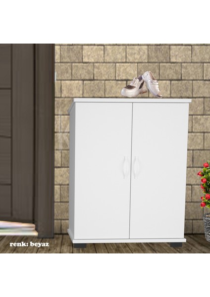 Ayakkabılık Iki Kapaklı Ayakkabı Dolabı Çok Amaçlı Dolap Mutfak Dolabı Ofis Dolabı