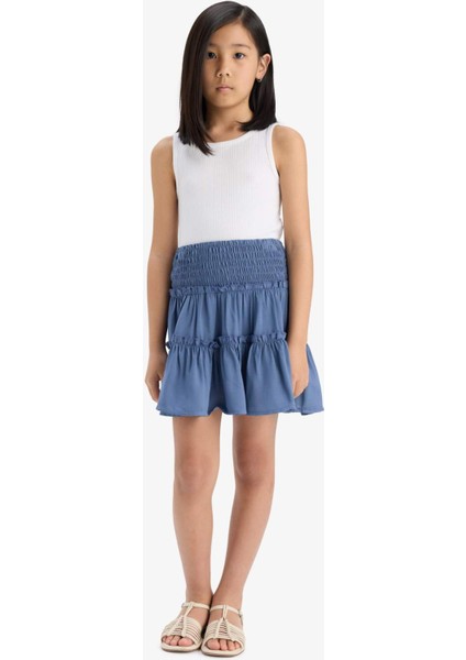 Kız Çocuk Bisiklet Yaka Basic Düz Atlet Z7815A625HS