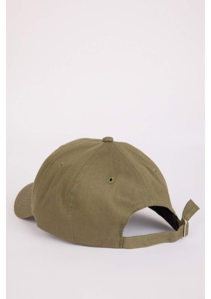 Erkek Nakışlı Pamuklu Cap Şapka D7820AX25SM