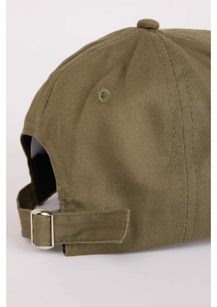 Erkek Nakışlı Pamuklu Cap Şapka D7820AX25SM