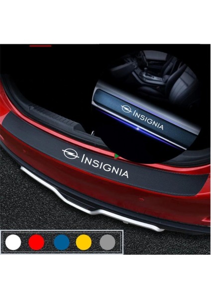 Opel Insignia Için Özel Yeni Uyumlu Aksesuar Oto Bagaj ve Kapı Eşiği Özel Yeni Sticker Seti Karbon