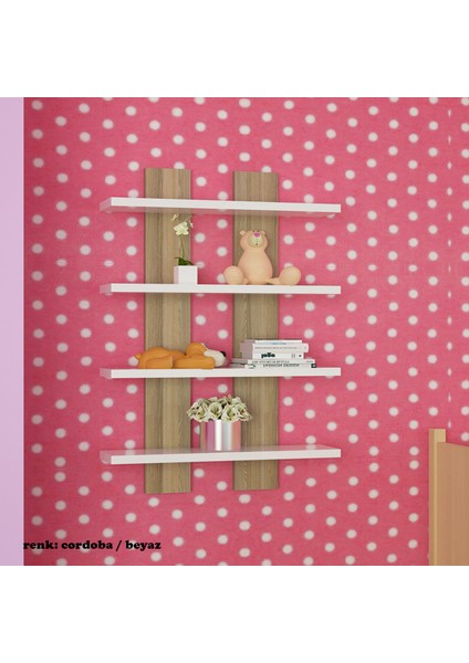 Dort Raflı Duvar Unitesi Ofis Dort Lu Kitaplık Salon Duvar Rafı indirimleri