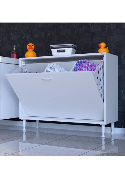 90X75X32,5 Cm' Lik Ultra Geniş 3 Sepet Hazneli Mutfak Dolabı Çok Amaçlı Dolap