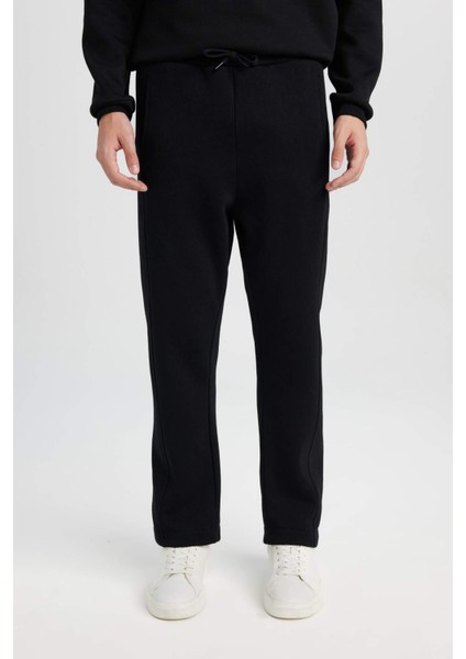 Regular Fit Eşofman Altı Beli Lastikli Basic Düz Cepli Düz Paça D9707AX24AU