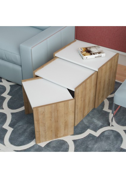 3 Lü Zigon Sehpa Takımı fırsatları