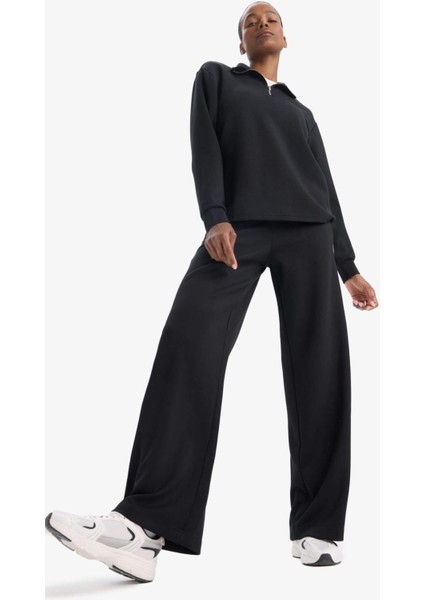 Fit Wide Leg Geniş Paça Cepli Standart Boy Modal Soft Touch Pantolon D7128AX25SP