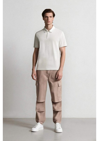 Kadife Pantolon Wide Leg Bol Rahat Kesim Kargo Cepli Düz Paça C9010AX24WN