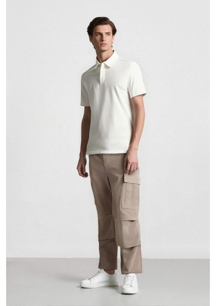 Kadife Pantolon Wide Leg Bol Rahat Kesim Kargo Cepli Düz Paça C9010AX24WN