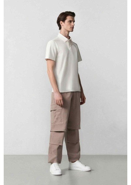 Kadife Pantolon Wide Leg Bol Rahat Kesim Kargo Cepli Düz Paça C9010AX24WN