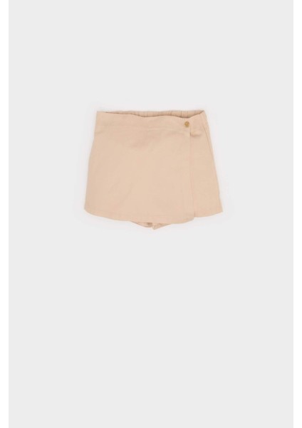 Kız Bebek 3'lü Takım Uzun Kollu Üst Beli Lastikli Şort Etek Külotlu Çorap D9318A525SP