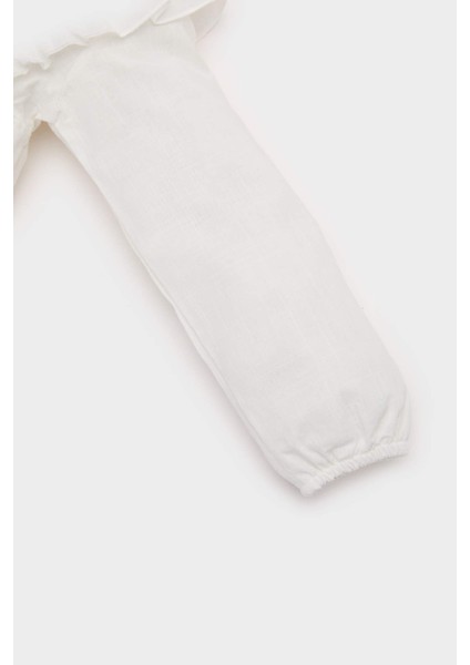 Kız Bebek 3'lü Takım Uzun Kollu Üst Beli Lastikli Şort Etek Külotlu Çorap D9318A525SP