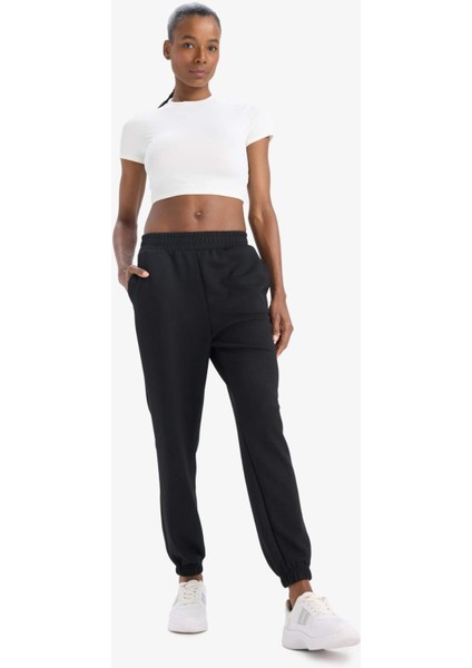 Fit Standart Fit Cepli Jogger Paça Standart Fit Basic Düz Modal Pantolon B1794AX25SP