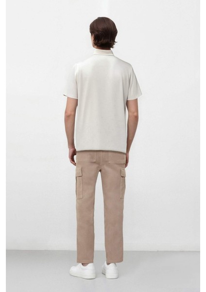 Kadife Pantolon Wide Leg Bol Rahat Kesim Kargo Cepli Düz Paça C9010AX24WN