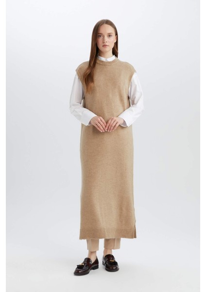 Regular Fit Bisiklet Yaka Uzun Triko Süveter B0197AX24WN