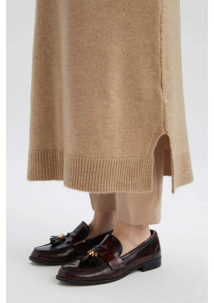 Regular Fit Bisiklet Yaka Uzun Triko Süveter B0197AX24WN