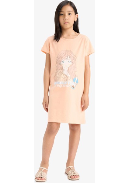 Kız Çocuk Kısa Kollu Elbise