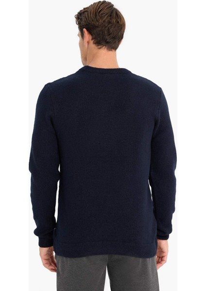 Standart Fit Bisiklet Yaka Triko Kazak E1007Ax24Wn