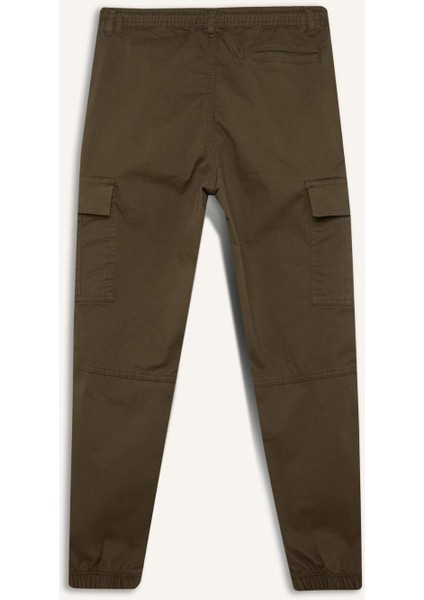 Regular Gabardin Jogger Pantolon Kargo Cepli Beli Paçası Lastikli C9163AX25SP