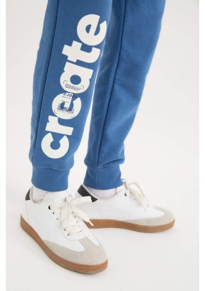 Erkek Çocuk Beli Paçası Lastikli Cepli Baskılı Eşofman Altı D9994A825SP