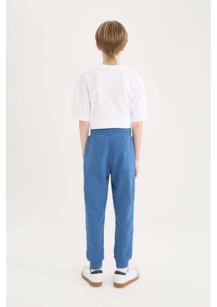 Erkek Çocuk Beli Paçası Lastikli Cepli Baskılı Eşofman Altı D9994A825SP