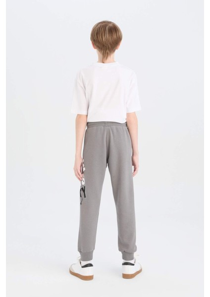 Erkek Çocuk Baskılı Beli Paçası Lastikli Eşofman Altı