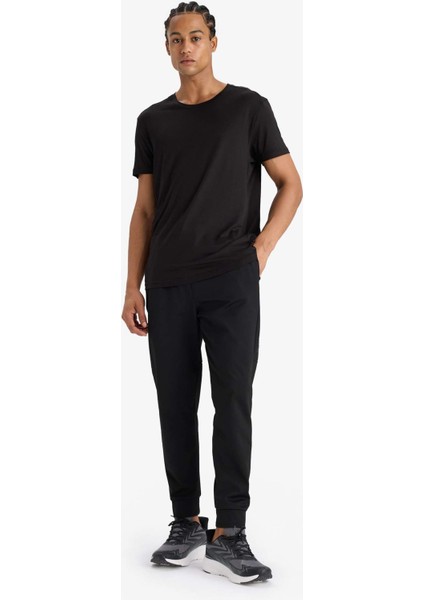 Fit Sporcu Standart Fit Jogger Eşofman Altı İçi Yumuşak Tüylü Skuba Dalgıç Kumaş D7308AX25SP