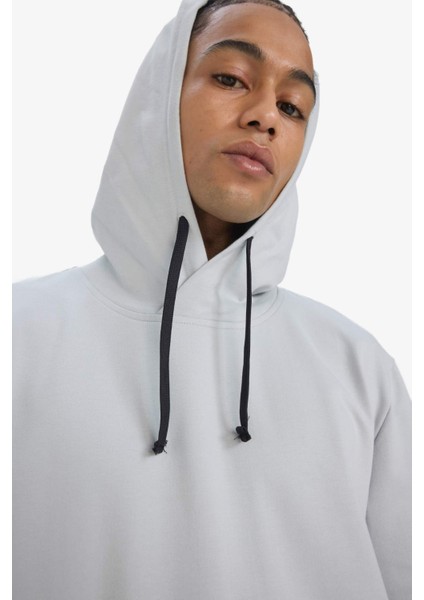 Fit Standart Fit Kapüşonlu Baskılı Sporcu Kısa Kollu Tişört D8017AX25SP