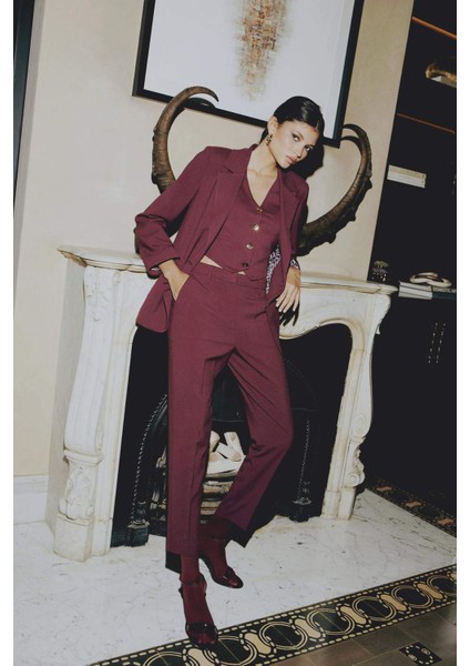 Sorbe x DeFacto Carrot Fit Pantolon Havuç Kesim Normal Bel Düz Paça Cepli D9926Ax24AU