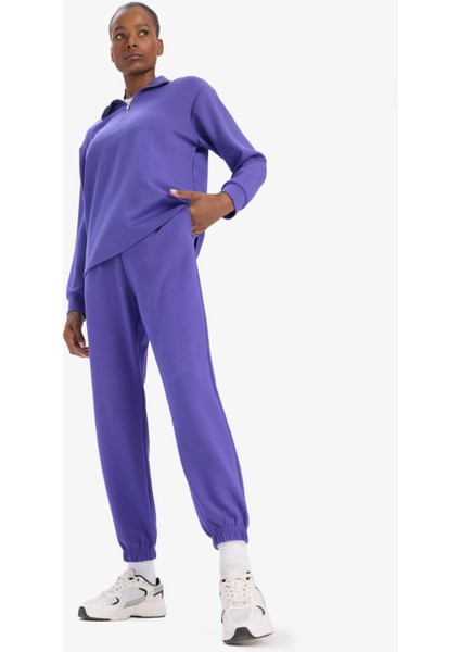 Fit Standart Fit Cepli Jogger Paça Standart Fit Basic Düz Modal Pantolon B1794AX25SP