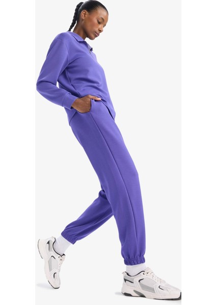Fit Standart Fit Cepli Jogger Paça Standart Fit Basic Düz Modal Pantolon B1794AX25SP