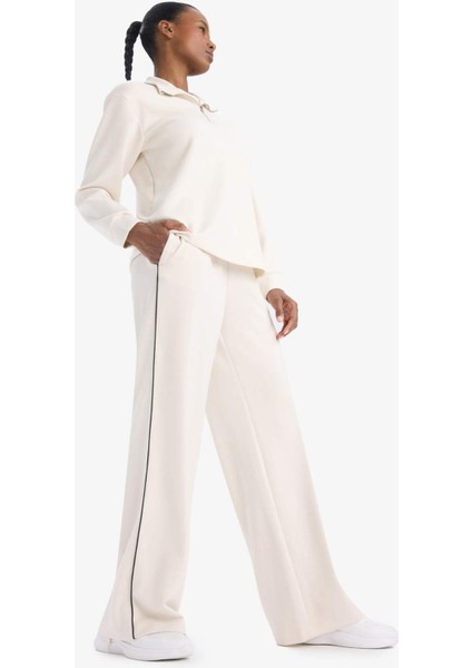 Fit Wide Leg Geniş Paça Cepli Standart Boy Modal Soft Touch Pantolon