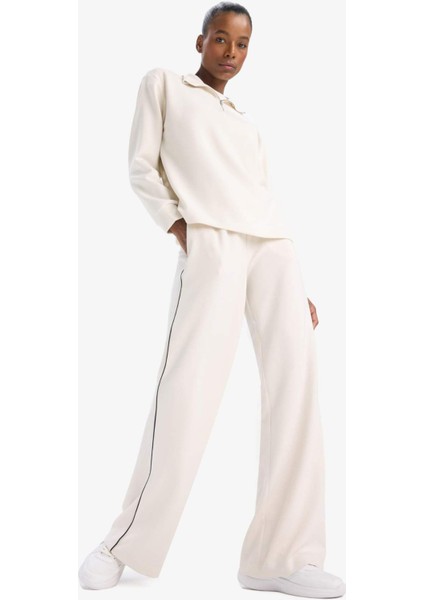 Fit Wide Leg Geniş Paça Cepli Standart Boy Modal Soft Touch Pantolon