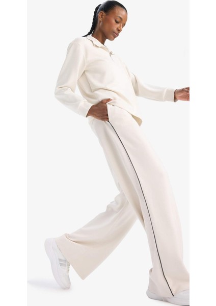 Fit Wide Leg Geniş Paça Cepli Standart Boy Modal Soft Touch Pantolon