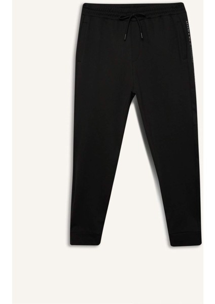 Fit Sporcu Standart Fit Jogger Eşofman Altı İçi Yumuşak Tüylü Skuba Dalgıç Kumaş D7308AX25SP