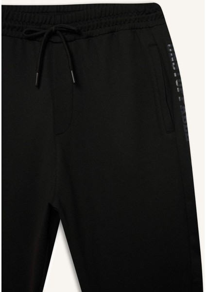 Fit Sporcu Standart Fit Jogger Eşofman Altı İçi Yumuşak Tüylü Skuba Dalgıç Kumaş D7308AX25SP