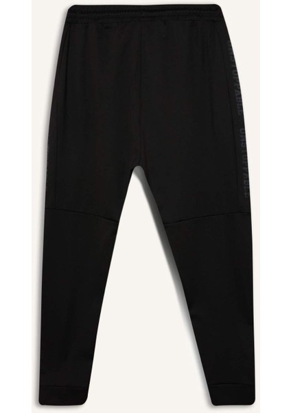 Fit Sporcu Standart Fit Jogger Eşofman Altı İçi Yumuşak Tüylü Skuba Dalgıç Kumaş D7308AX25SP