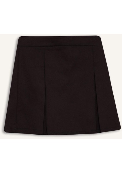 Kız Çocuk Basic Düz Gabardin Şort Etek E0643A825SM