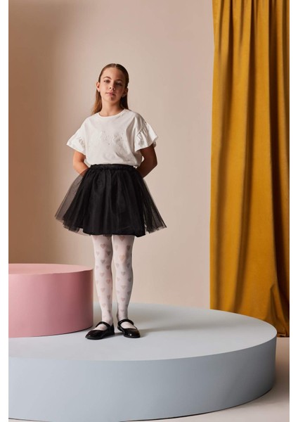 Kız Çocuk Beli Lastikli Tütü Etek E0644A825SM