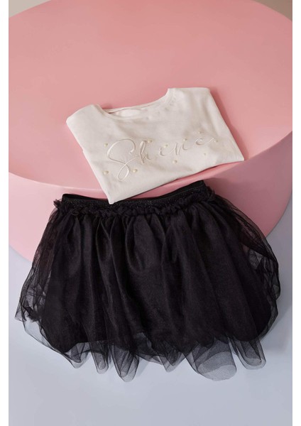 Kız Çocuk Beli Lastikli Tütü Etek E0644A825SM