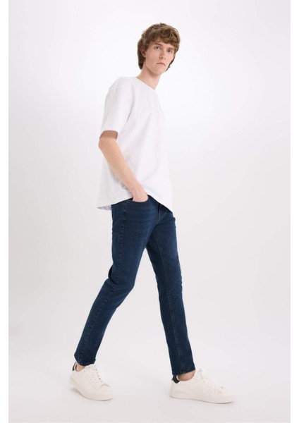 Carlo Skinny Fit Ekstra Dar Kalıp Normal Bel Ekstra Dar Paça Jean Pantolon B3620AX25SP
