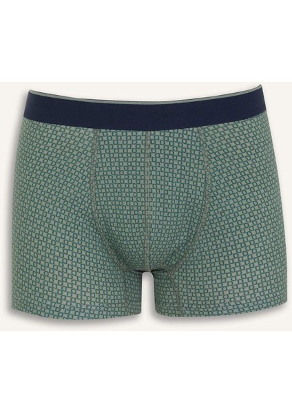 Regular Fit Kareli 3'lü Boxer D9878AX25SP
